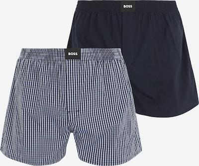 BOSS Black Boxers 'Peach' en bleu fumé / bleu foncé, Vue avec produit