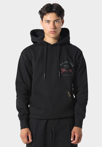 Pas De Monaco Sweatshirt 'Le Course' in Black: front