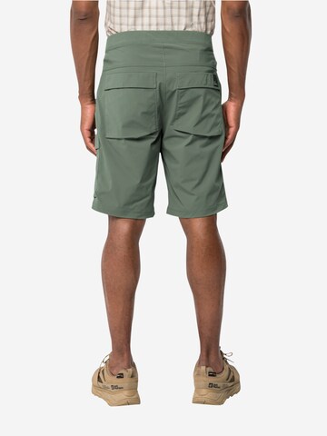 JACK WOLFSKIN Normalny krój Spodnie outdoor 'WANDERTHIRST' w kolorze zielony
