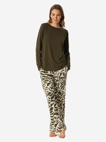 SCHIESSER Pajama 'Selected Premium' in Green