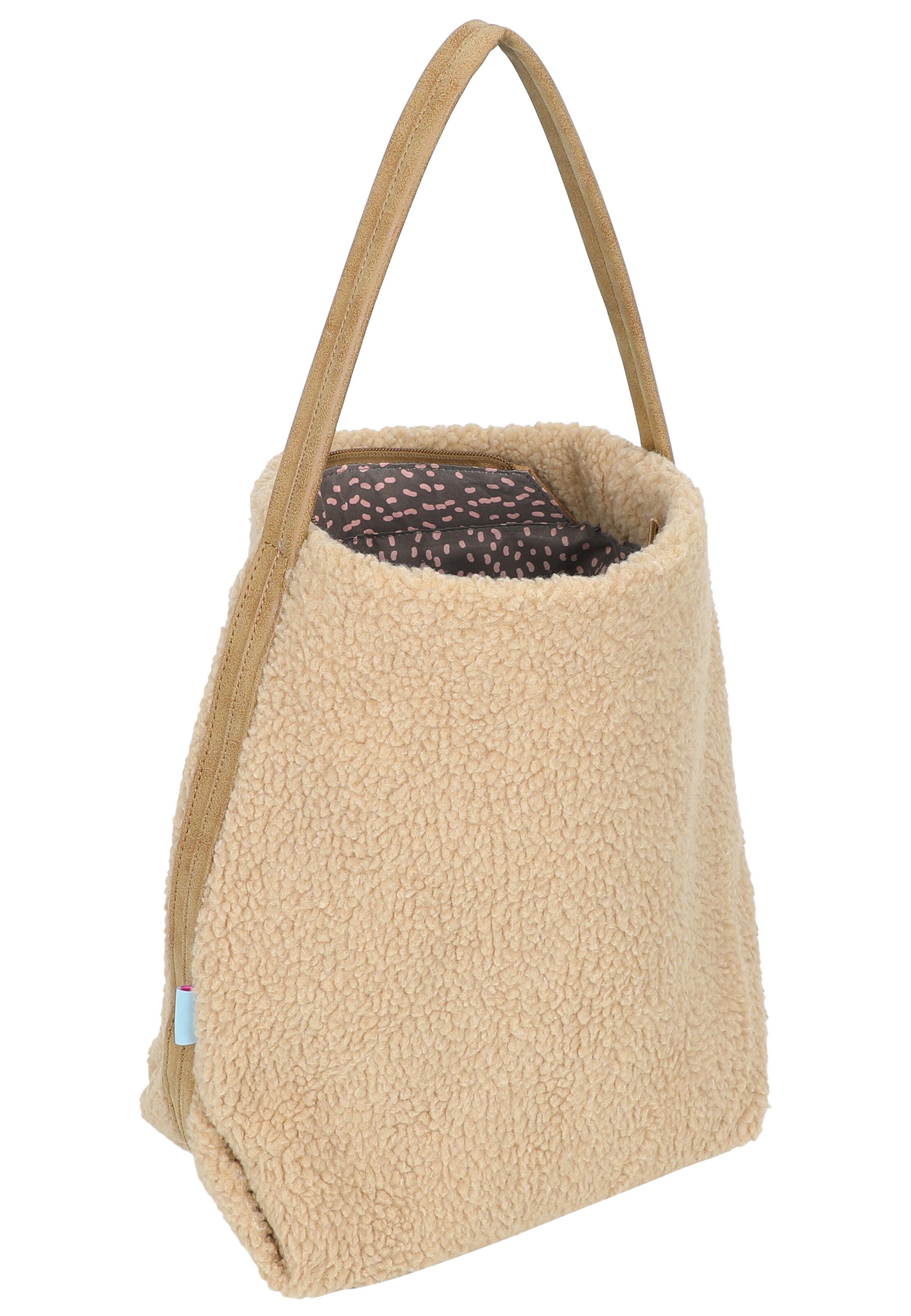 Fritzi aus Preußen Schoudertas 'Easy Hobo Limited Teddy' in Beige