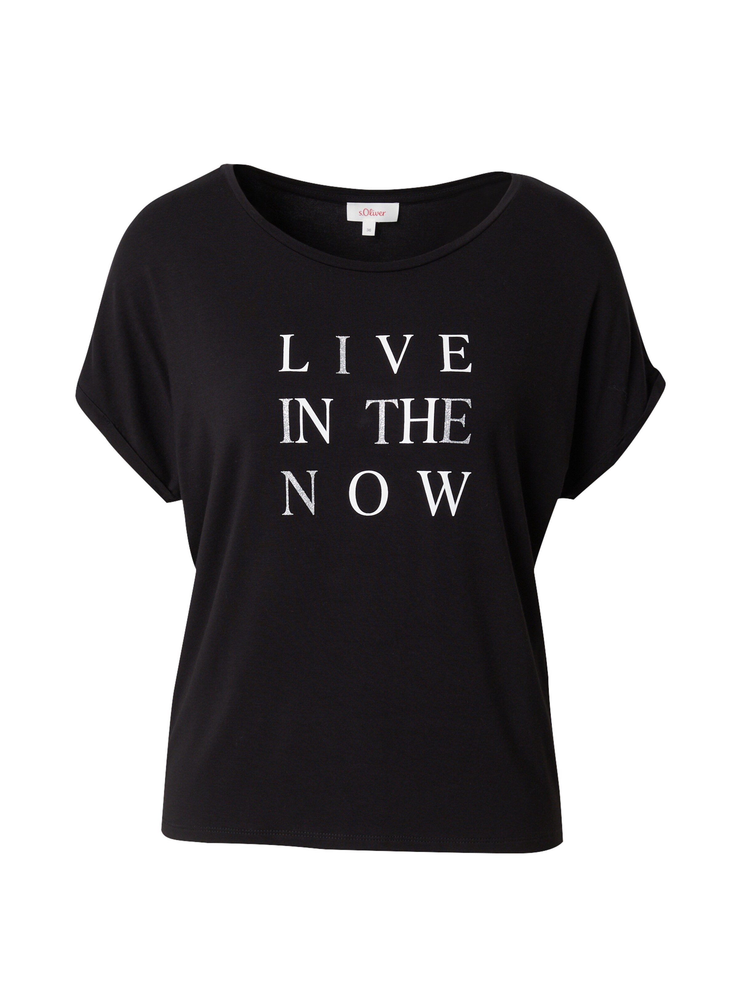 T-shirt s.Oliver en noir : devant
