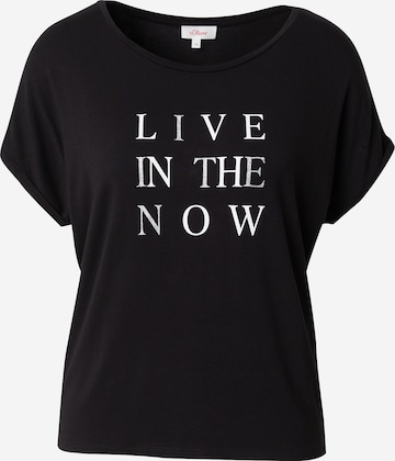 s.Oliver Shirt in Schwarz: Vorderseite