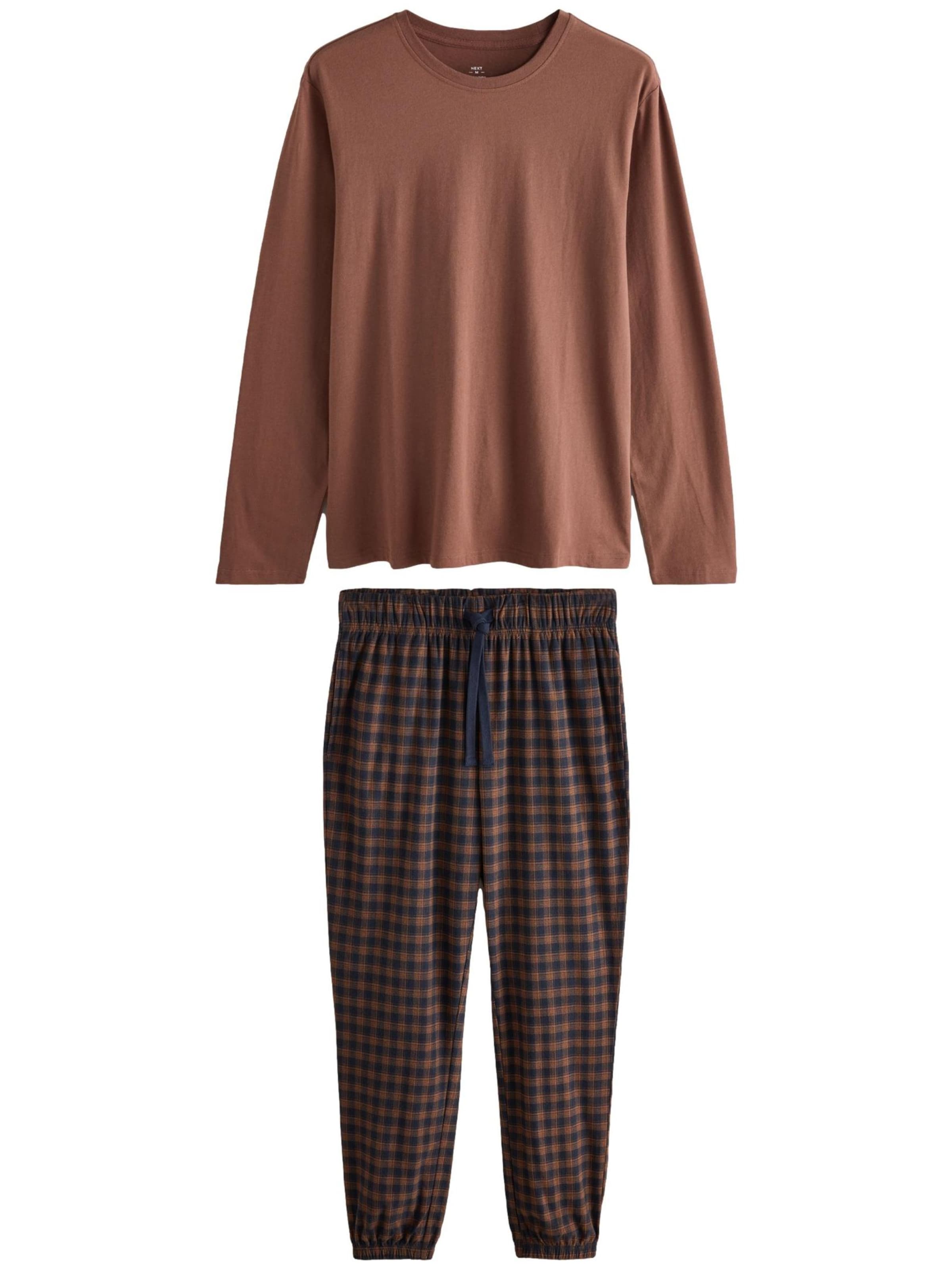 Next Пижама длинная в Синий: спереди