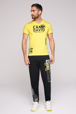 CAMP DAVID Shirt in Geel