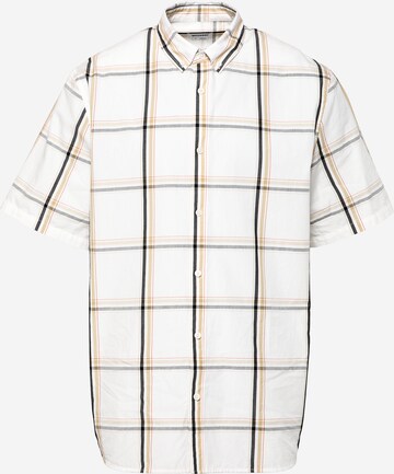 Coupe regular Chemise 'Dameer' WEEKDAY en beige : devant