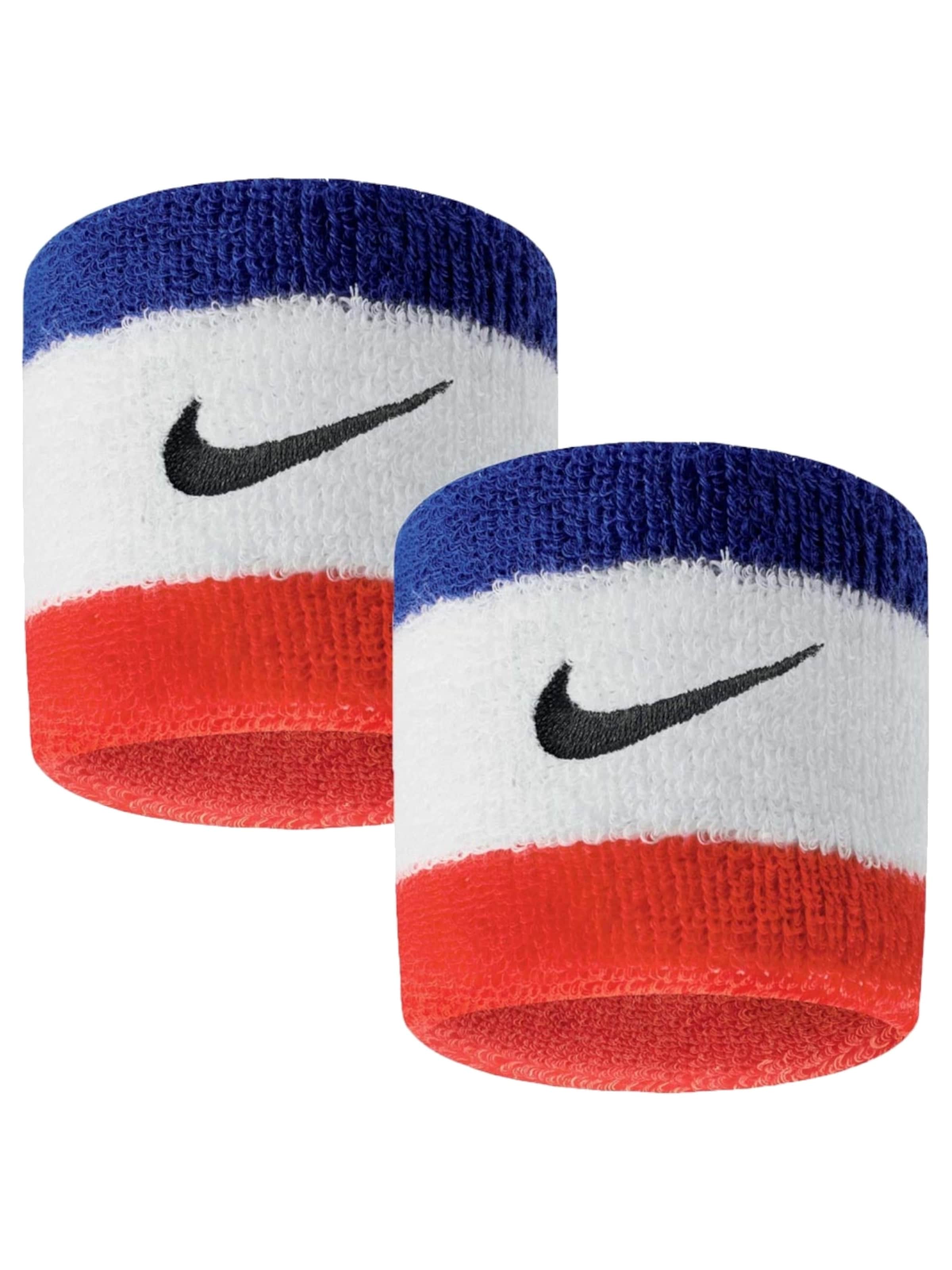 NIKE Sweatband 'Nike Swoosh' in White: front