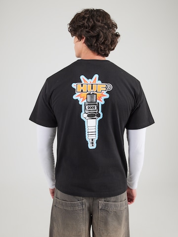 T-Shirt 'Spark It Up' HUF en noir : devant