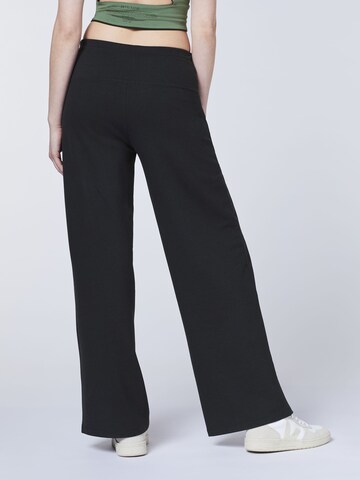 Detto Fatto Wide Leg Hose in Schwarz: Vorderseite