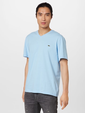 T-Shirt LACOSTE en bleu : devant