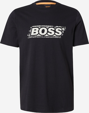 BOSS Koszulka 'Wheel' w kolorze czarny: przód