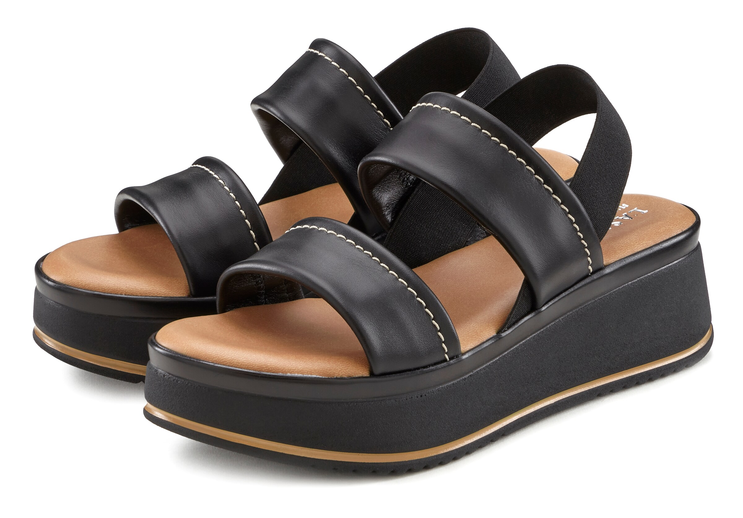 LASCANA Sandals in Black