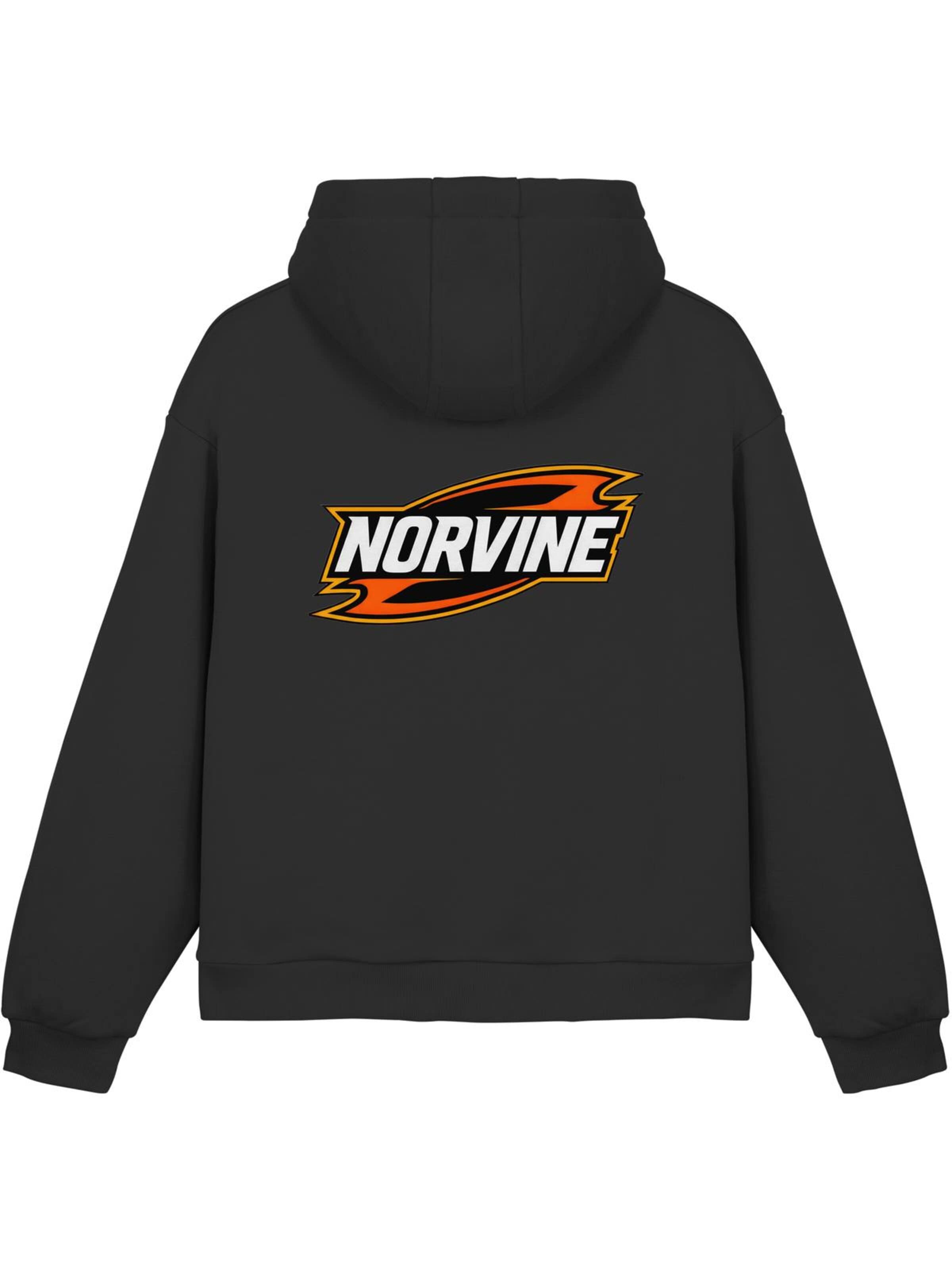 Norvine Collegepaita 'Norvine Overdrive Hoodie - Fluffy Boxcut Hoodie' värissä musta
