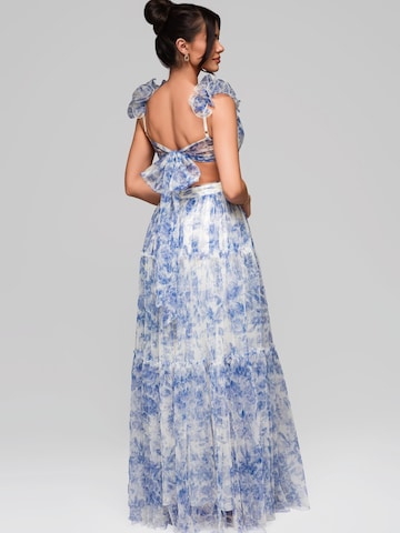 Ombre Abendkleid in Blau