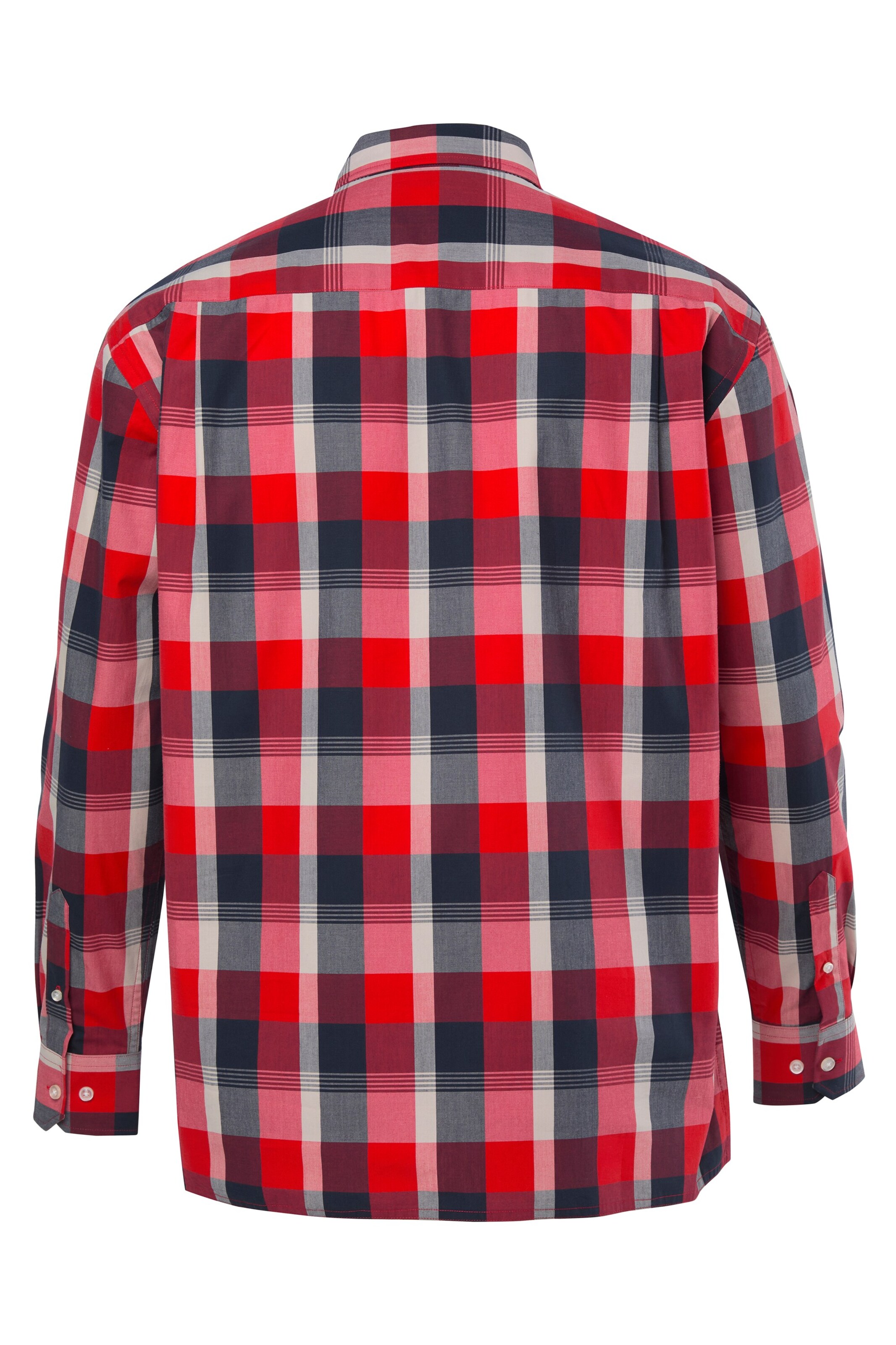 Men Plus Comfort Fit Hemd in Rot