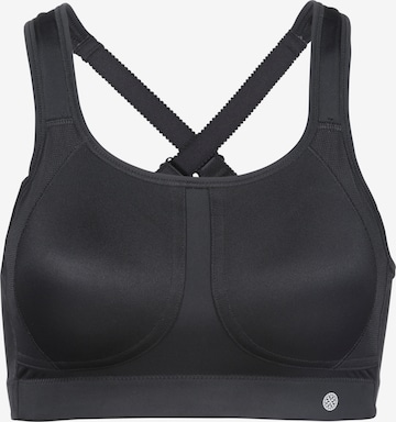 Athlecia Bralette Sports Bra 'Magnolia' in Black: front