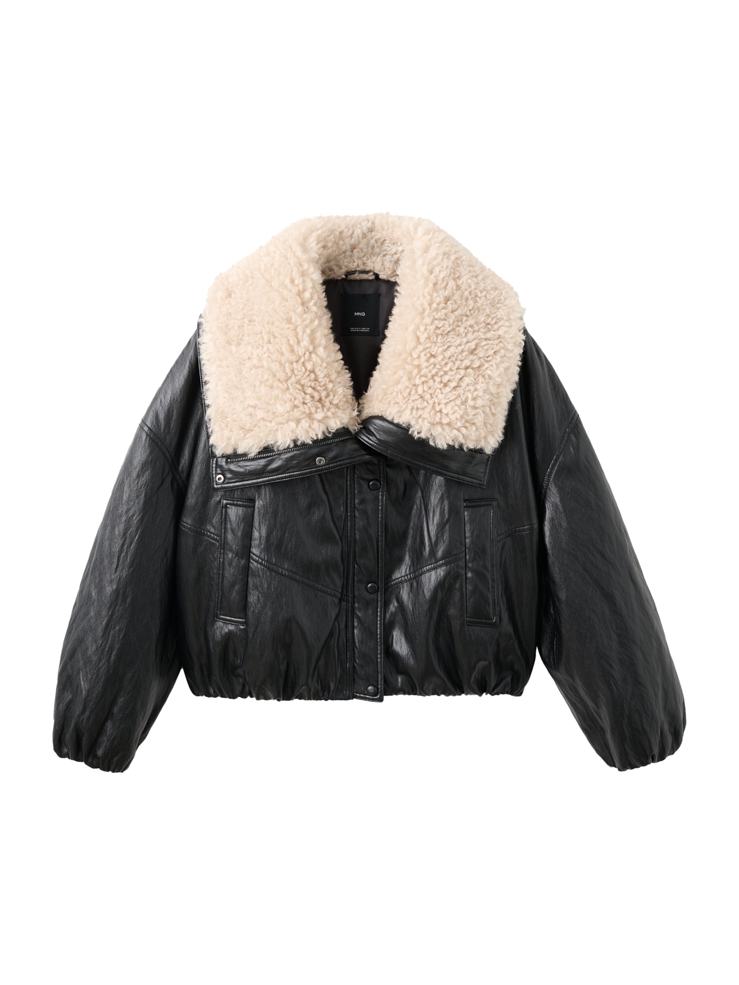 MANGO Between-season jacket 'GERALDIN' in Cream / Black, Item view