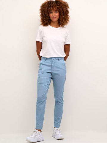 Kaffe Slim fit Chino Pants 'Lea' in Blue