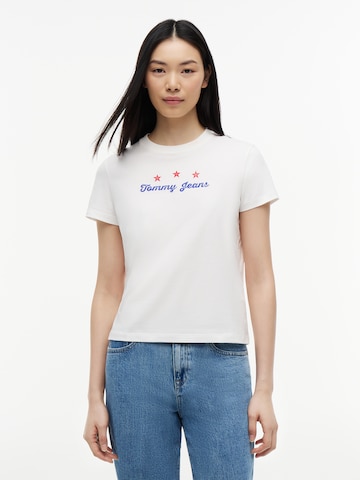 Tommy Jeans Shirts 'NOVELTY STAR' i hvid