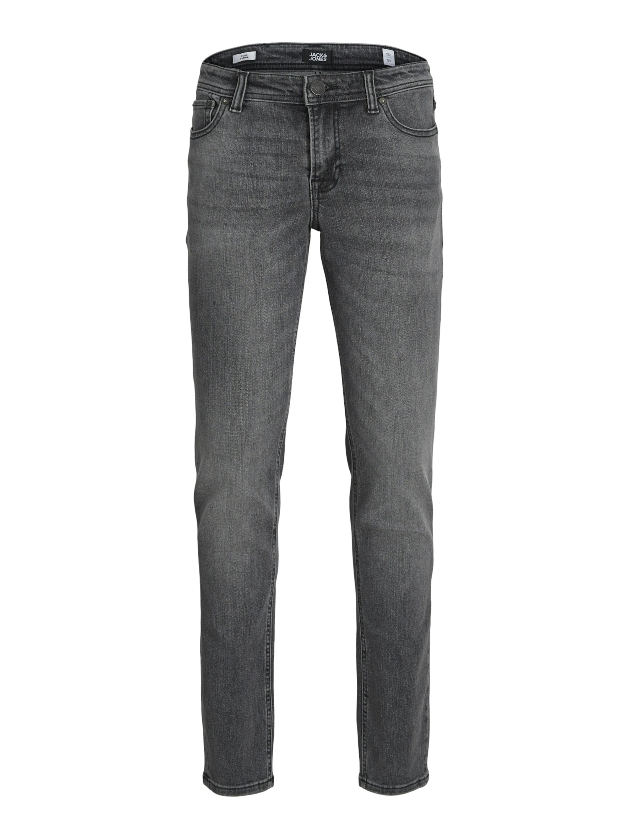 Coupe slim Jean Jack & Jones Junior en noir : devant