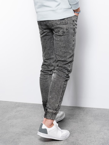 Ombre Tapered Jeans 'P1056' in Zwart