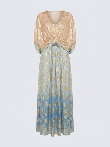 Miss June Dress 'Caftan Long Pastel' in Blue