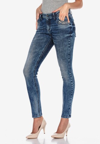 CIPO & BAXX Skinny Jeans 'FREEDOM' in Blau