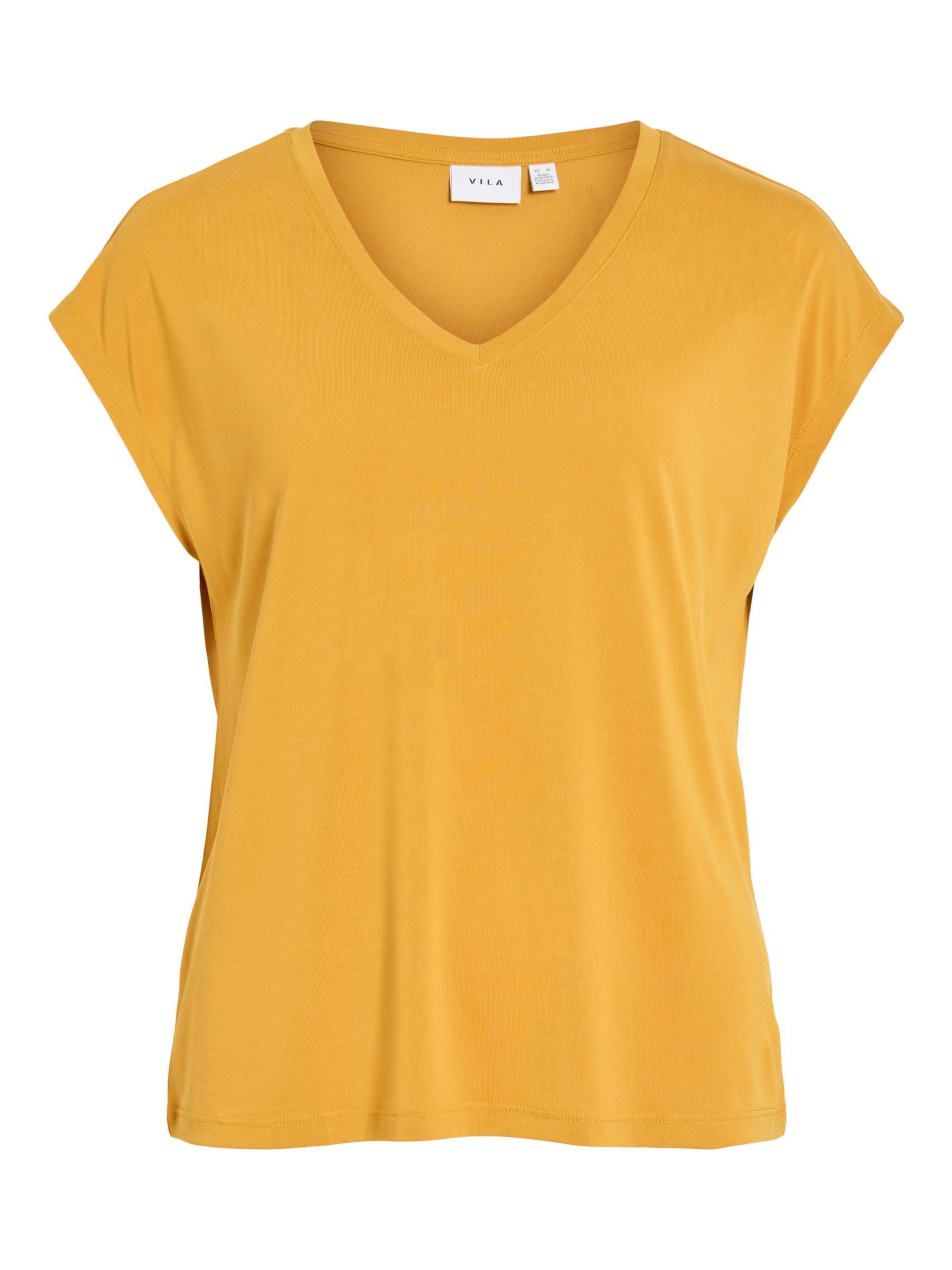 VILA T-Shirt 'VIModala' in Gelb: Vorderseite