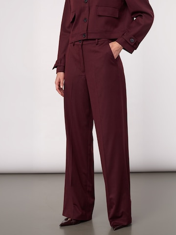 co'couture - Regular Calças ' TerryCC ' em vermelho: frente