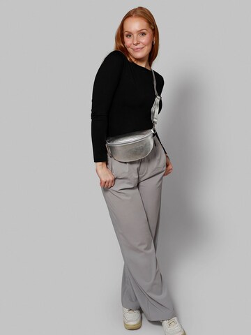 Zwillingsherz Bauchtasche in Silber