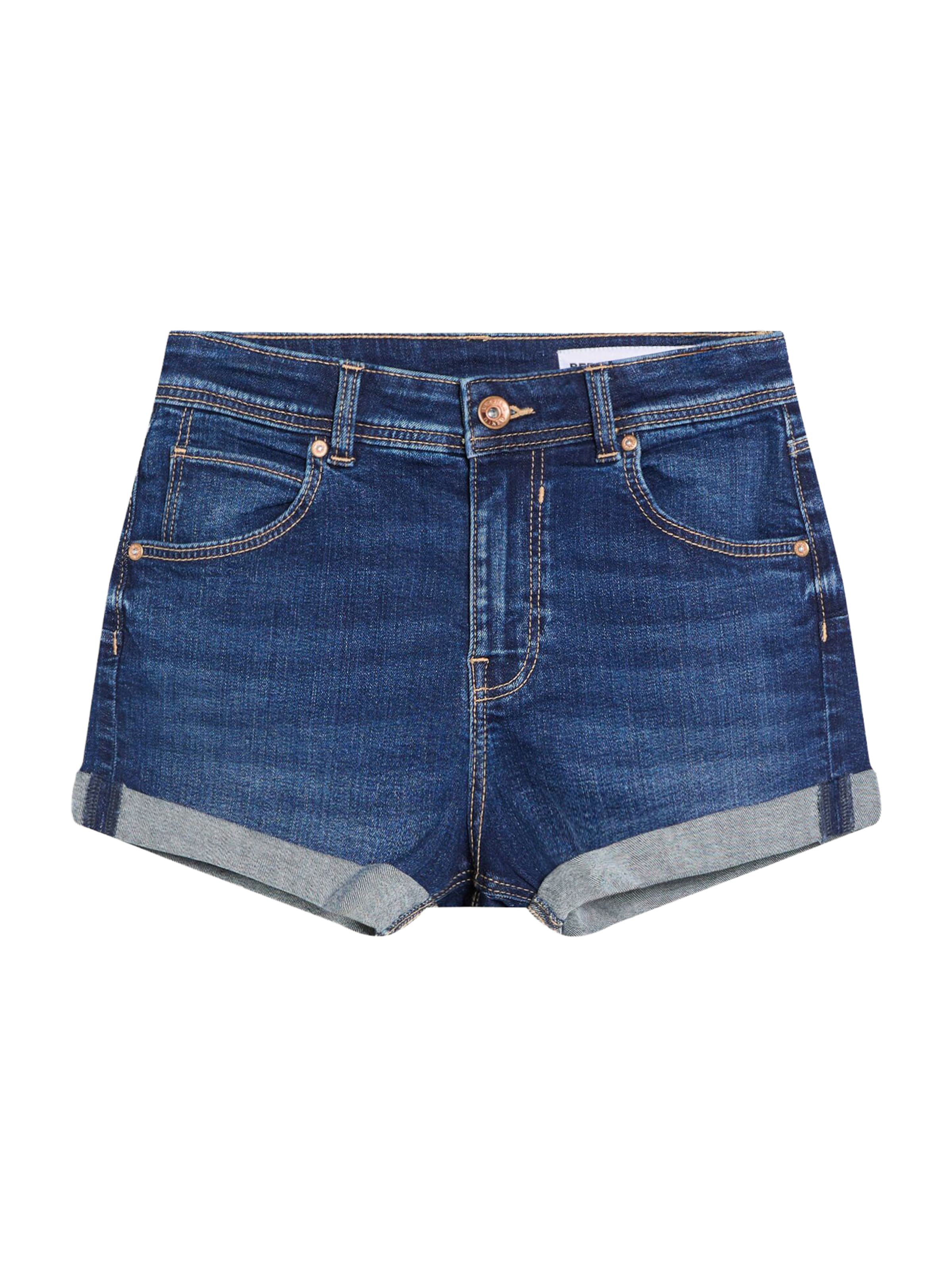 Slimfit Jeans de la Bershka pe albastru: față