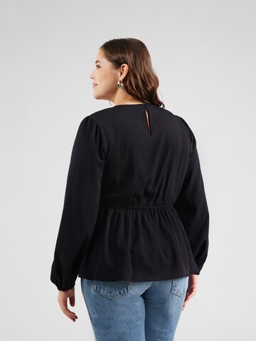 Vero Moda Curve - Blusa 'VMLYDIA' em preto