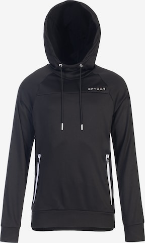 Sweat de sport Spyder en noir : devant