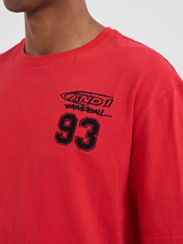 AND1 T-Shirt 'Core 93' in Rot