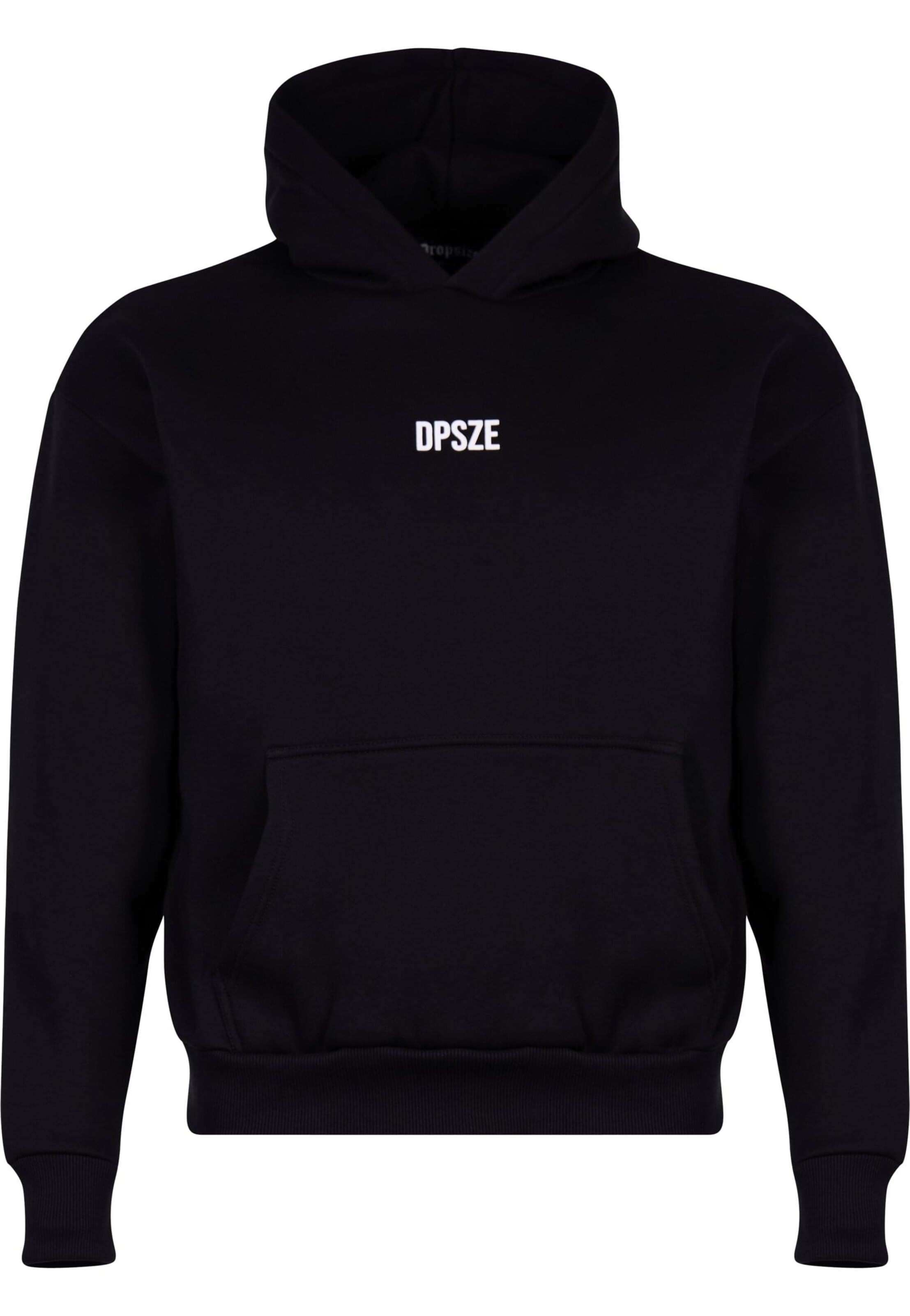 Dropsize Sweatshirt in Schwarz: Vorderseite