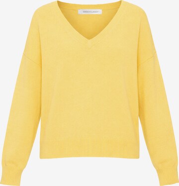 SASSYCLASSY Oversizepullover in Gelb: Vorderseite