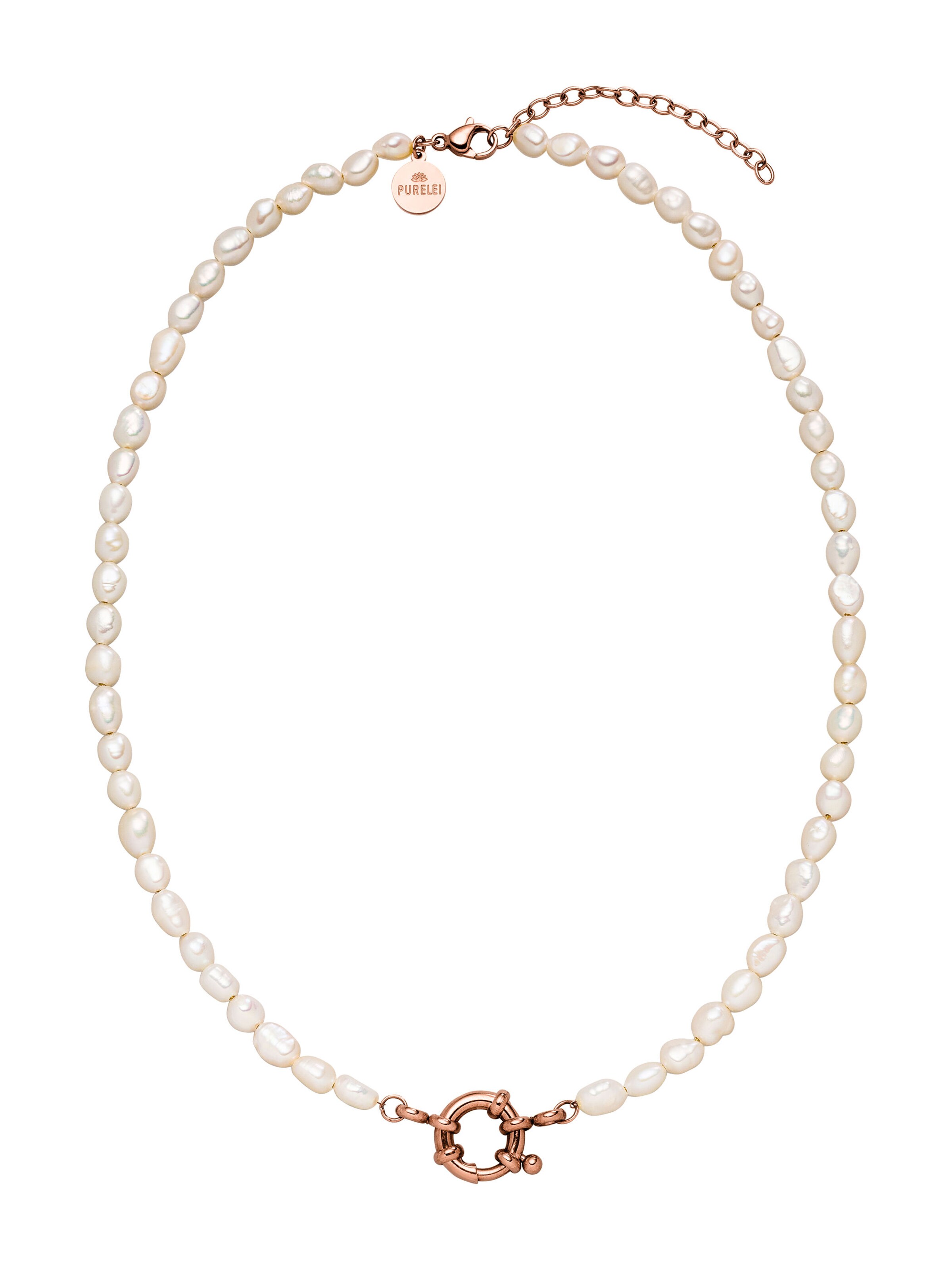 PURELEI Kette 'Pearl Charm' in Gold: Vorderseite