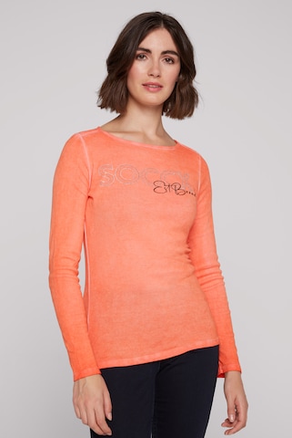 T-shirt Soccx en orange : devant