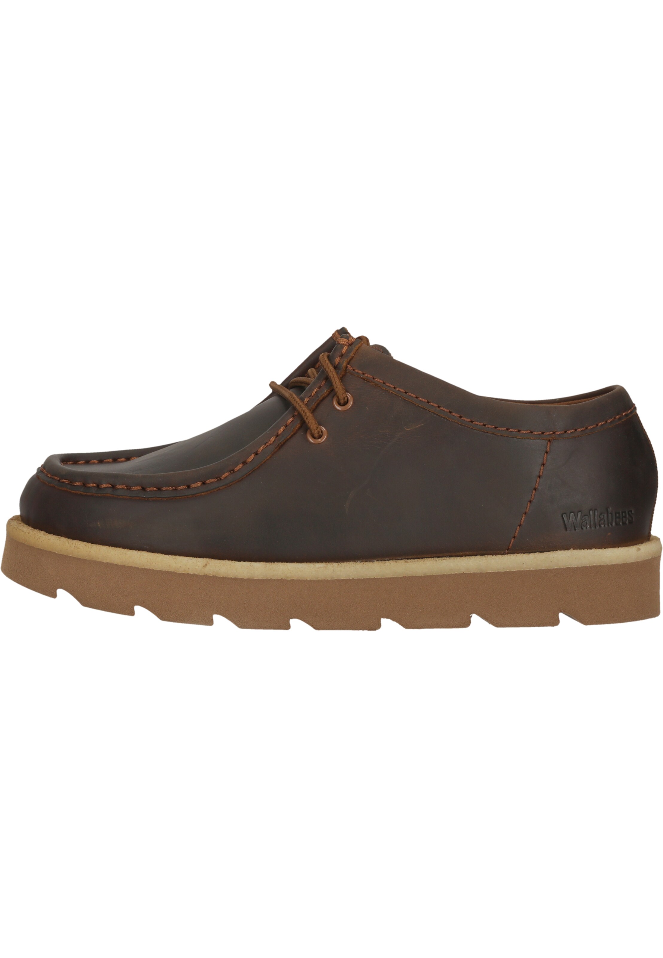 CLARKS Lace-up shoe 'Meare Walla' in Brown