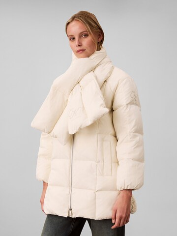 Calvin Klein Jeans Wintermantel in Beige: voorkant