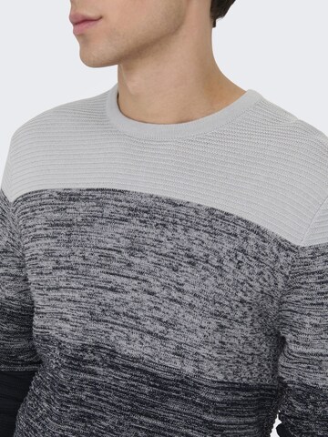 Only & Sons Pullover in Grau