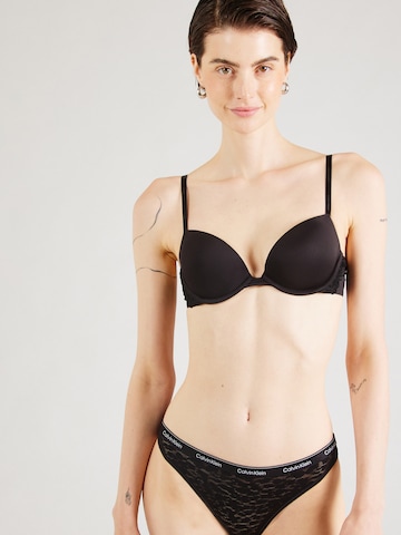 Calvin Klein Underwear Бюстгальтер под футболку Бюстгальтер в Черный: спереди