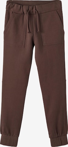 Effilé Pantalon 'SEMIL' NAME IT en marron : devant