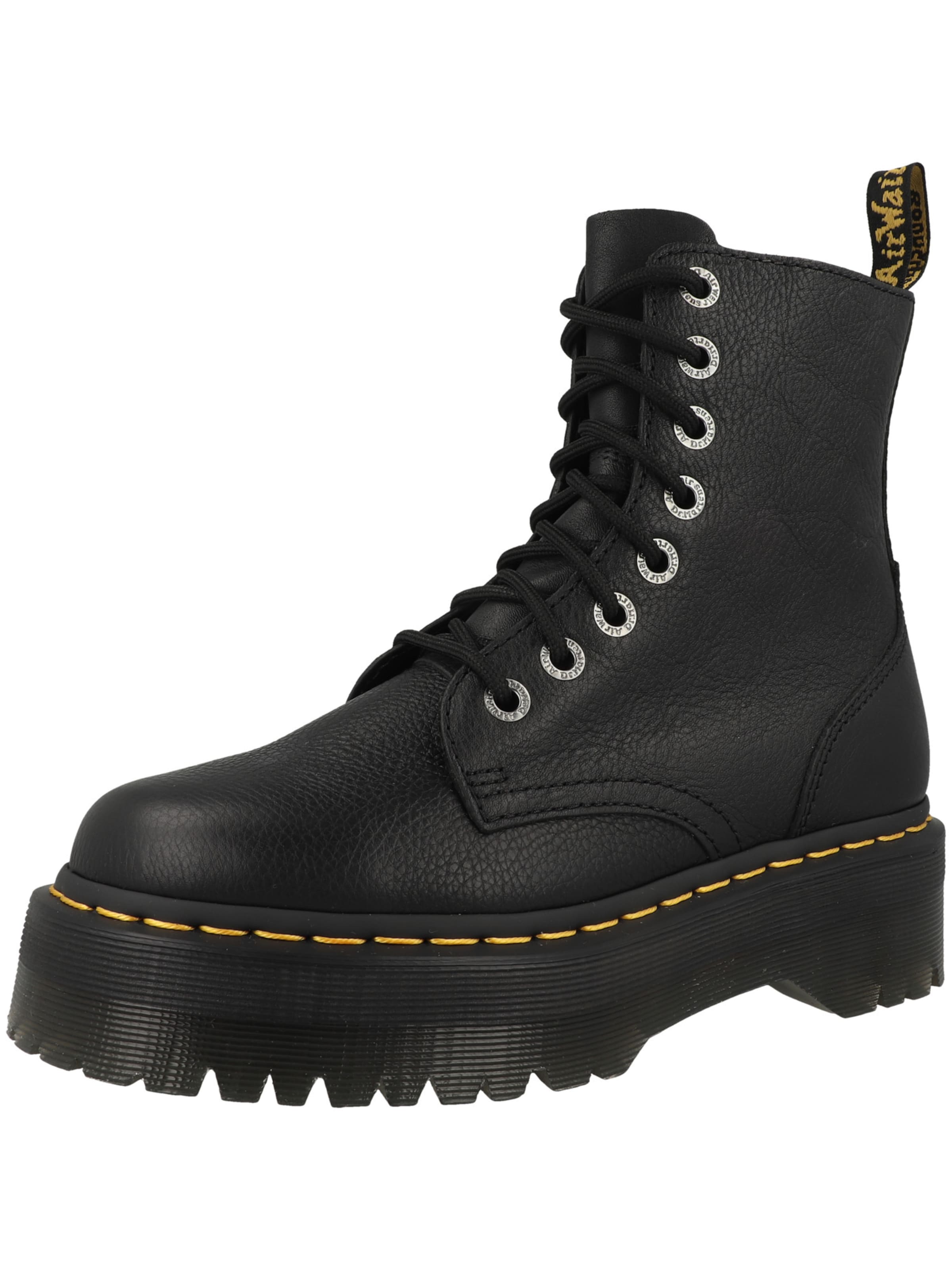 Dr. Martens Μπότες με κορδόνια 'Jadon III Pisa' σε μαύρο: μπροστά