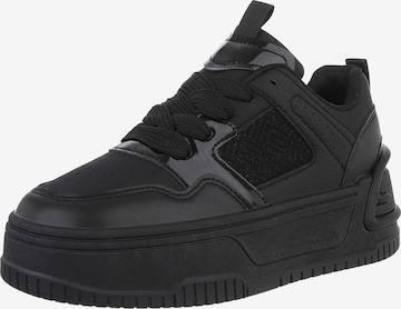 Ital-Design Sneaker in Schwarz: Vorderseite