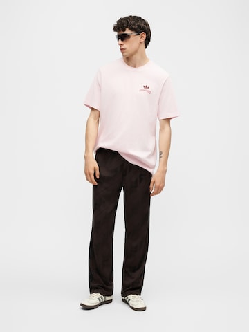 Wide Leg Pantalon 'Firebird' ADIDAS ORIGINALS en marron