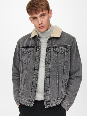 Only & Sons Between-Season Jacket 'ONSLOUIS' in Grey