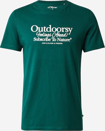 s.Oliver Shirt in Grün: Vorderseite