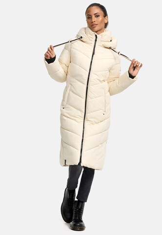 NAVAHOO Wintermantel 'Sahnekatzii XIV' in Beige