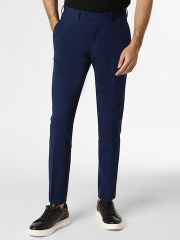 Finshley & Harding Slimfit Hose 'Kalifornia' in Blau: Vorderseite